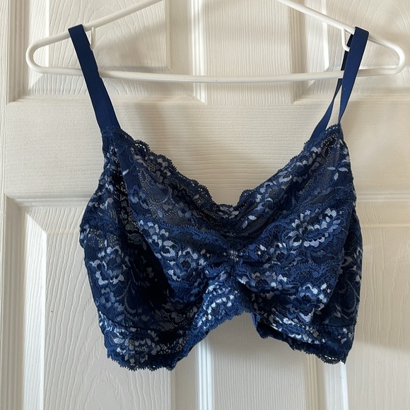 3 Montelle Intimates cup sized bralettes lace wire free 🇨🇦 mauve blue purple - Picture 12 of 14
